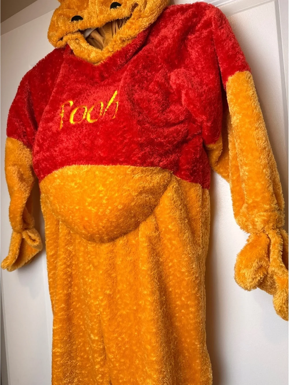 Disney Winnie the Pooh Kids Plush Halloween Costume Hooded One Piece Size S